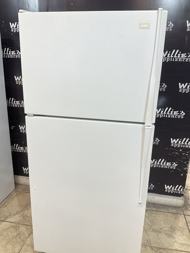 [95305] Whirlpool Used Refrigerator Top and Bottom 30x65 1/2” 