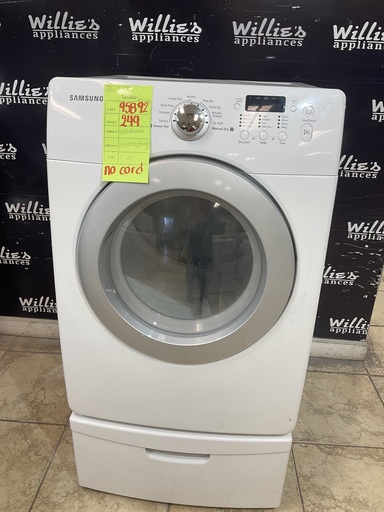 [95892] Samsung Used Electric Dryer 220volts (30 AMP) 27inches {no cord} 