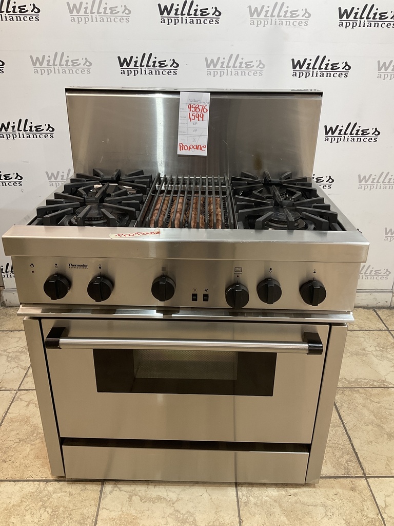 Thermador Used Gas Propane Stove 36inches 