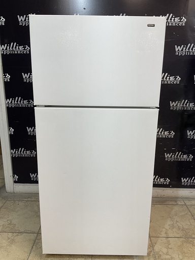 [96069] Hotpoint Used Refrigerator Top and Bottom 28x61 1/2” 