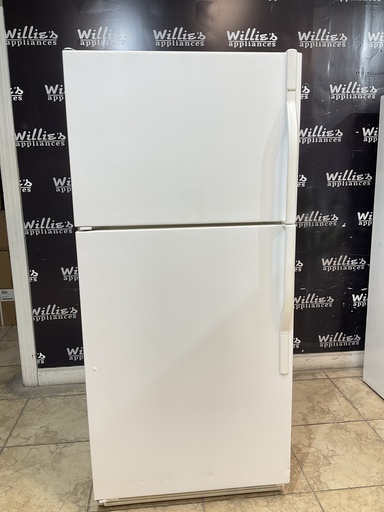 [96179] Kenmore Used Refrigerator Top and Bottom 30x65 1/2” 