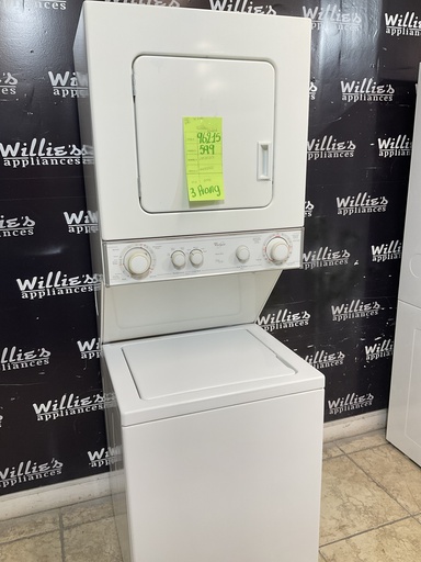 [96215] Whirlpool Used Electric Unit Stackable 220volts (30 AMP)  24x71 {3 prong} 