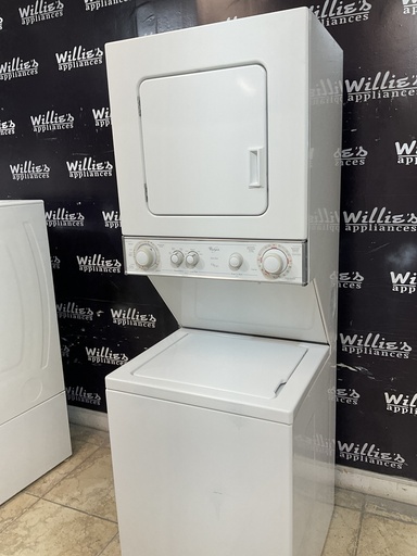 [96249] Whirlpool Used Electric Unit Stackable 220volts 24x71 1/2  {3 prong} 