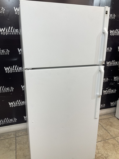 [96258] Hotpoint Used Refrigerator Top and Bottom 28x64 1/2” 
