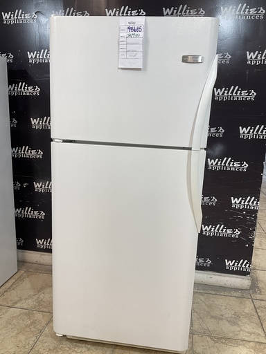[95685] Frigidaire Used Refrigerator Top and Bottom 30x68 1/2” 