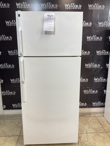 [95694] Hotpoint Used Refrigerator Top and Bottom 28x67 