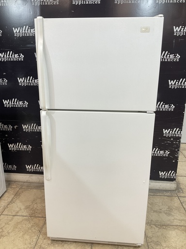 [96674] Whirlpool Used Refrigerator Top and Bottom 30x65 1/2’ 