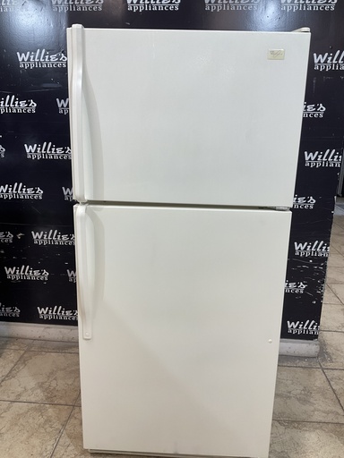 [96665] Whirlpool Used Refrigerator Top and Bottom 30x65 1/2” 