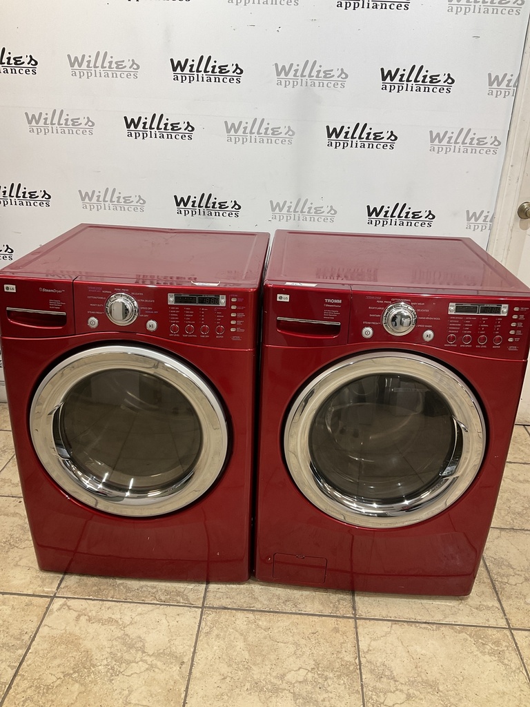 Lg Used Natural Gas Set Washer/Dryer Front-load 27inches 