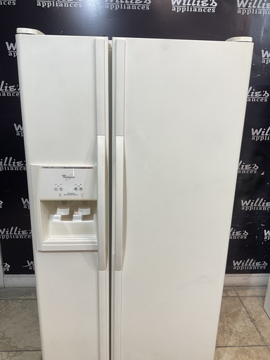 [96706] Whirlpool Used Refrigerator Side by Side 33x66