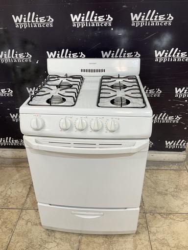 [96703] Hotpoint Used Natural Gas Stove 24inches 