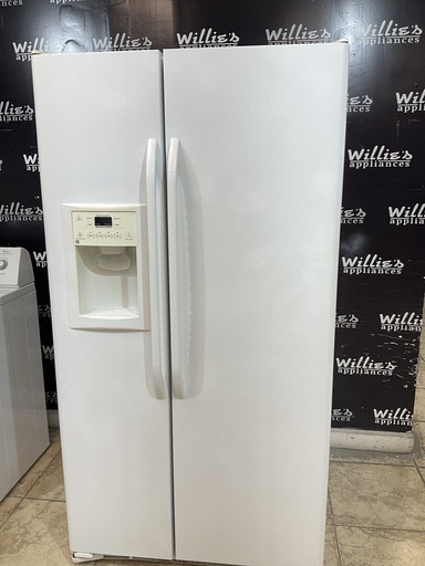 [96777] Ge Used Refrigerator Side by Side 36x69 