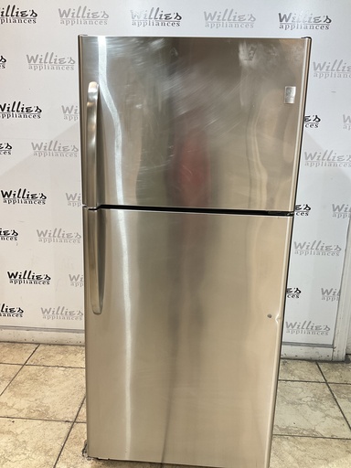 [96828] Ge Used Refrigerator Top and Bottom 30x66 1/2"