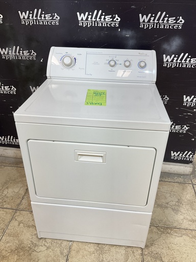 [96829] Whirlpool Used Electric Dryer 220volts (30 AMP) 27inches {3 prong} 