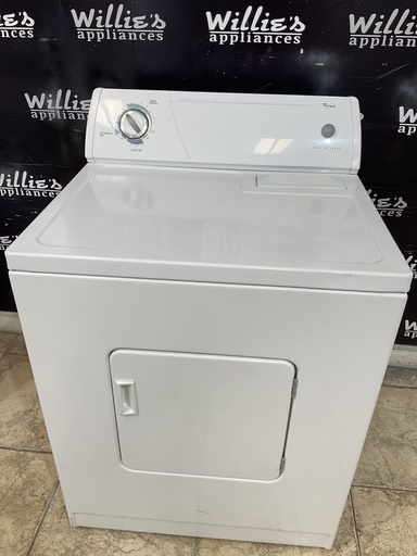 [96859] Whirlpool Used Electric Dryer 220volts (30 AMP) 29inches {no cord} (White)