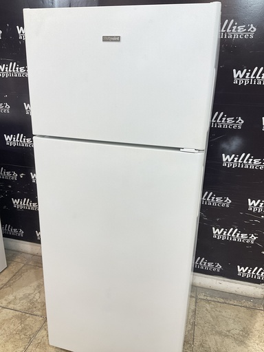 [96882] Hotpoint Used Refrigerator Top and Bottom 28x66 1/2” (White) 