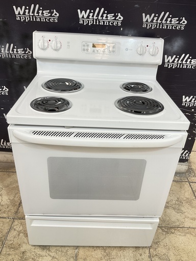 [96918] Ge Used Electric Stove 220volts (40/50 AMP) 30inches {3 prong} (White)