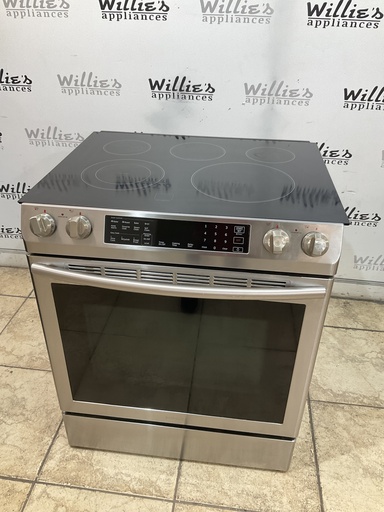 [97191] Samsung Used Electric Stove 220volts (40/50 AMP) 30inches {3 prong} (Stainless steel)