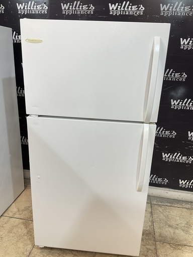 [97155] Frigidaire Used Refrigerator Top and Bottom 28x60 1/2” (White)