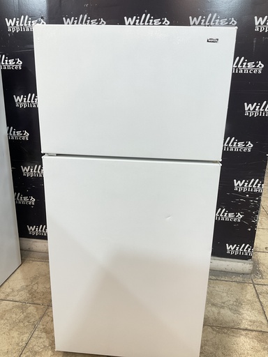 [97169] Hotpoint Used Refrigerator Top and Bottom 28x61 1/2’ (White) 