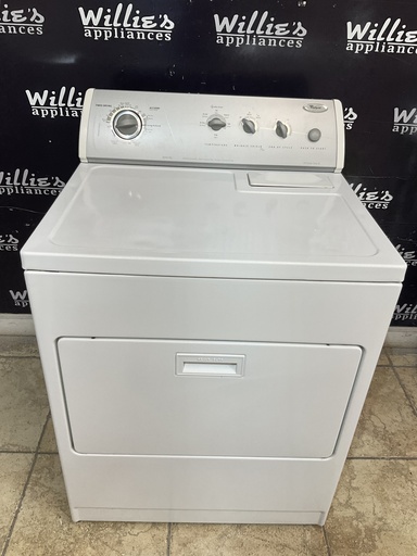 [97207] Whirlpool Used Electric Dryer 220volts (30 AMP) 29inches {3 prong} (White) 