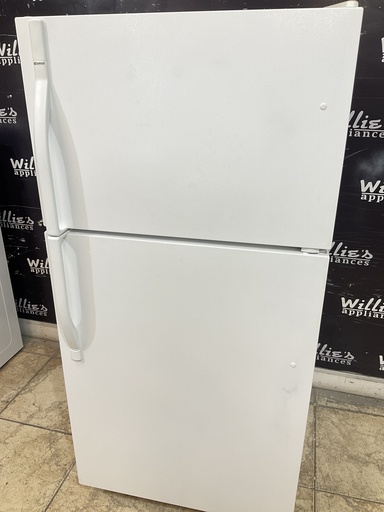 [97259] Kenmore Used Refrigerator Top and Bottom 28x59 1/2" (White) 