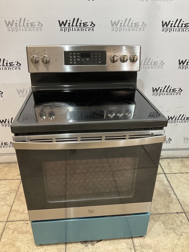 [97231] Ge Used Electric Stove 220volts (40/50 AMP) 30inches {3 prong} (Stainless Steel) 