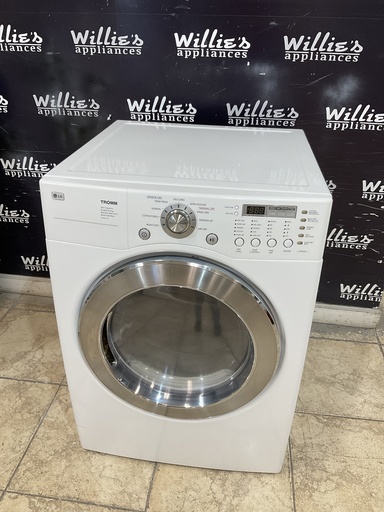 [97287] Lg Used Electric Dryer 220volts (30 AMP) 27inches {4 prong} (White) 