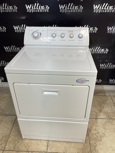 [97298] Whirlpool Used Natural Gas Dryer 27inches (White) 