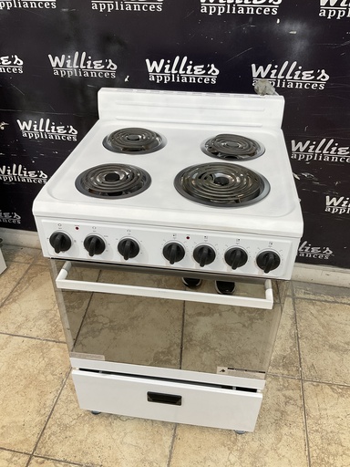 [97280] Premium Levella Used Electric Stove 220volts (40/50 AMP) 23 1/2” {3 prong} (White) 