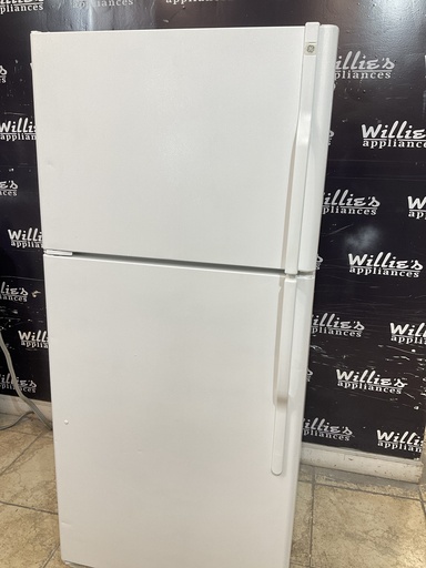 [97262] Ge Used Refrigerator Top and Bottom 30x66 1/2” (White) 