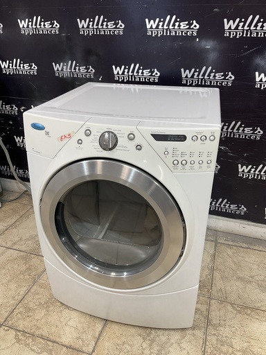 [97318] Whirlpool Used Natural Gas Dryer 27inches (White) 