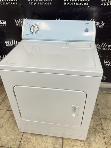 [97317] Whirlpool Used Electric Dryer 220volts (30 AMP) 29inches {no cord} (White) 