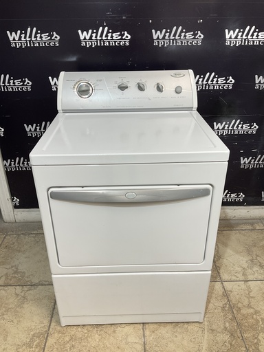 [97336] Whirlpool Used Electric Dryer 220volts (30 AMP) 27inches {3 prong} (White) 