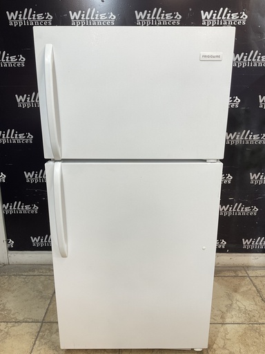 [97347] Frigidaire Used Refrigerator Top and Bottom 28x59 1/2 (white)