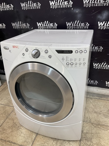 [97368] Whirlpool Used Natural Gas Dryer 27inches (White) 