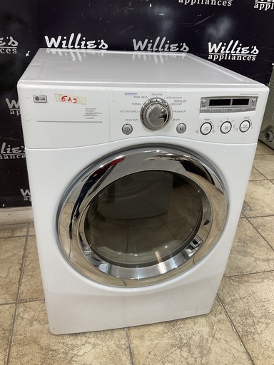 [97366] Lg Used Natural Gas Dryer 27inches (White) 