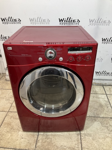 [97378] Lg Used Natural Gas Dryer 27inches (Red) 