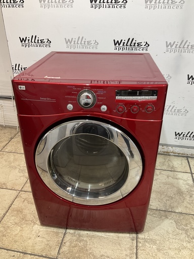 [97377] Lg Used Natural Gas Dryer 27inches (Red) 