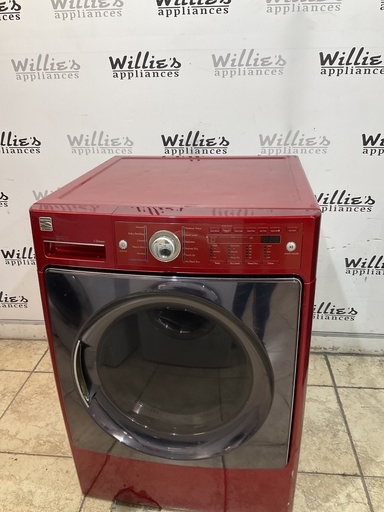 [97376] Kenmore Used Electric Dryer 220volts (30 AMP) 27inches {no cord} (Red) 