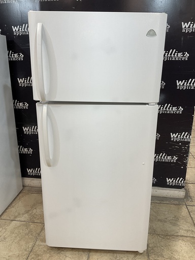 [97361] White Westinghouse Used Refrigerator Top and Bottom 30x65 1/2” (White) 