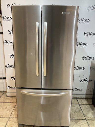 [97382] KitchenAid Used Refrigerator French Door 33x69 1/2" (Stainless Steel) 