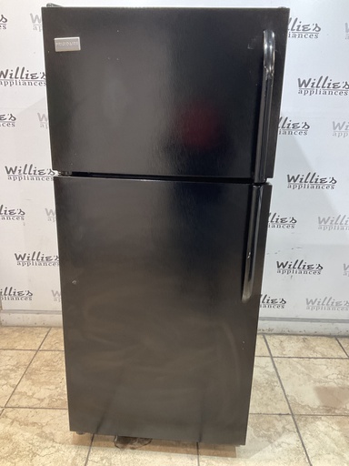 [97391] Frigidaire Used Refrigerator Top and Bottom 28x64 1/2” (Black)