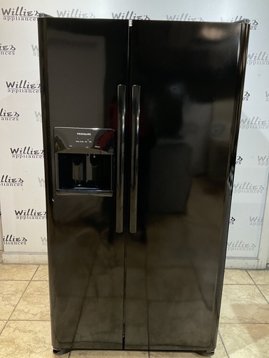 [97380] Frigidaire Used Refrigerator Side by Side 36x68 1/2” (Black)