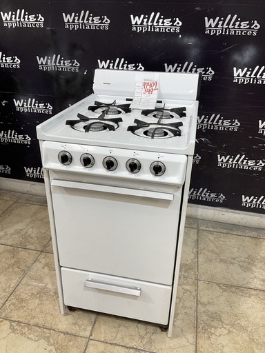 [97409] Hotpoint Used Natural Gas Stove 20inches (White) 