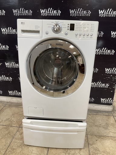 [97421] Lg Used Washer Front-load 27inches (White) 
