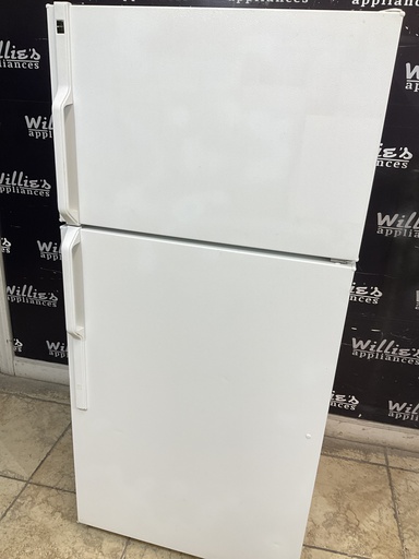[97436] Hotpoint Used Refrigerator Top and Bottom of 28x61 1/2” (White) 