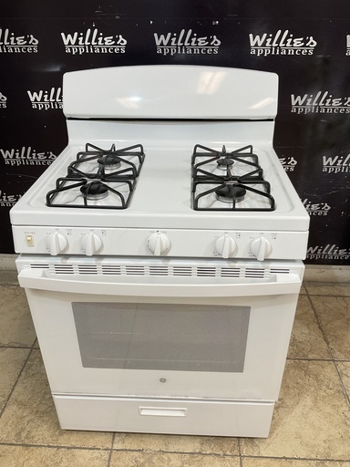 [97464] Ge Used Natural Gas Stove 30inches (White) 
