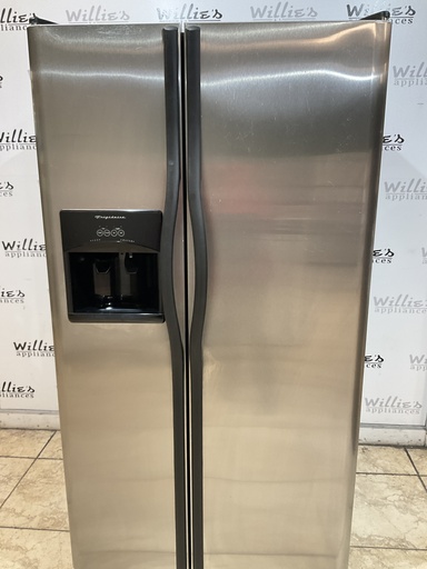 [97461] Frigidaire Used Refrigerator Side by Side 36x68 1/2’ (Stainless Steel)