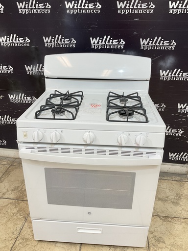 [97466] Ge Used Natural Gas Stove 30inches (White) 